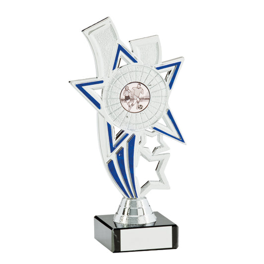 Apollo Silver & Blue Multi-Sport Trophy 135mm