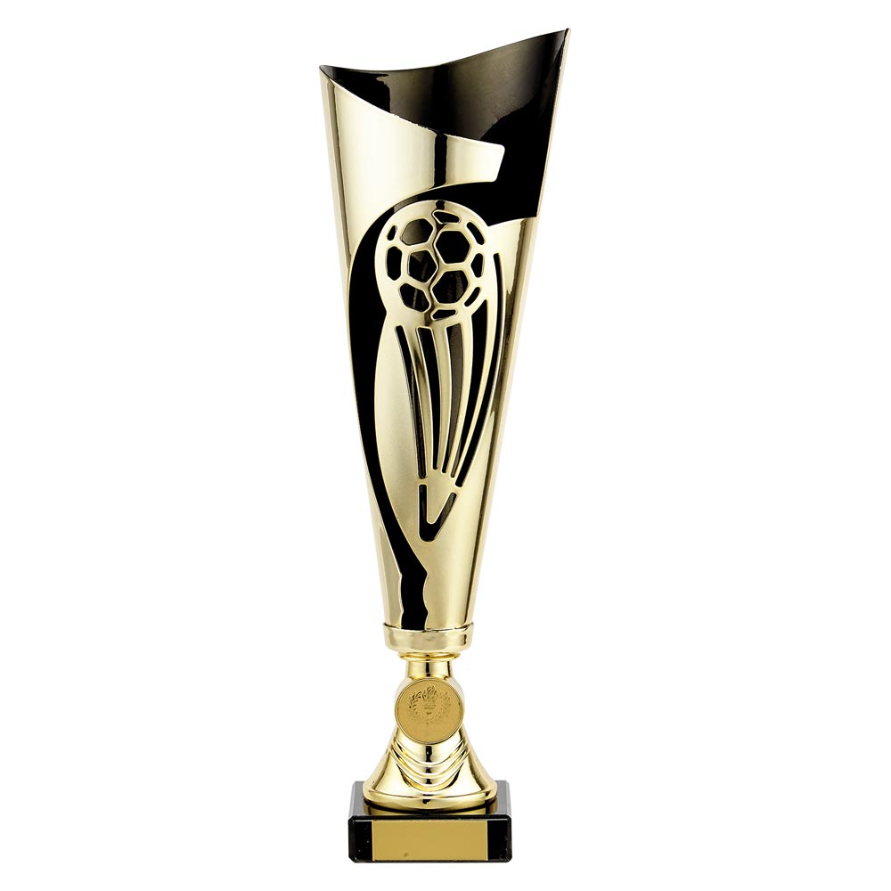 Champions Football Cup Gold & Black 325mm