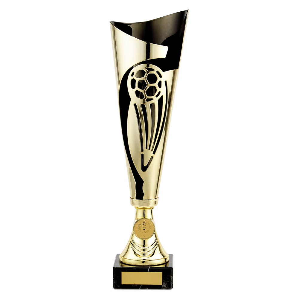 Champions Football Cup Gold & Black 340mm