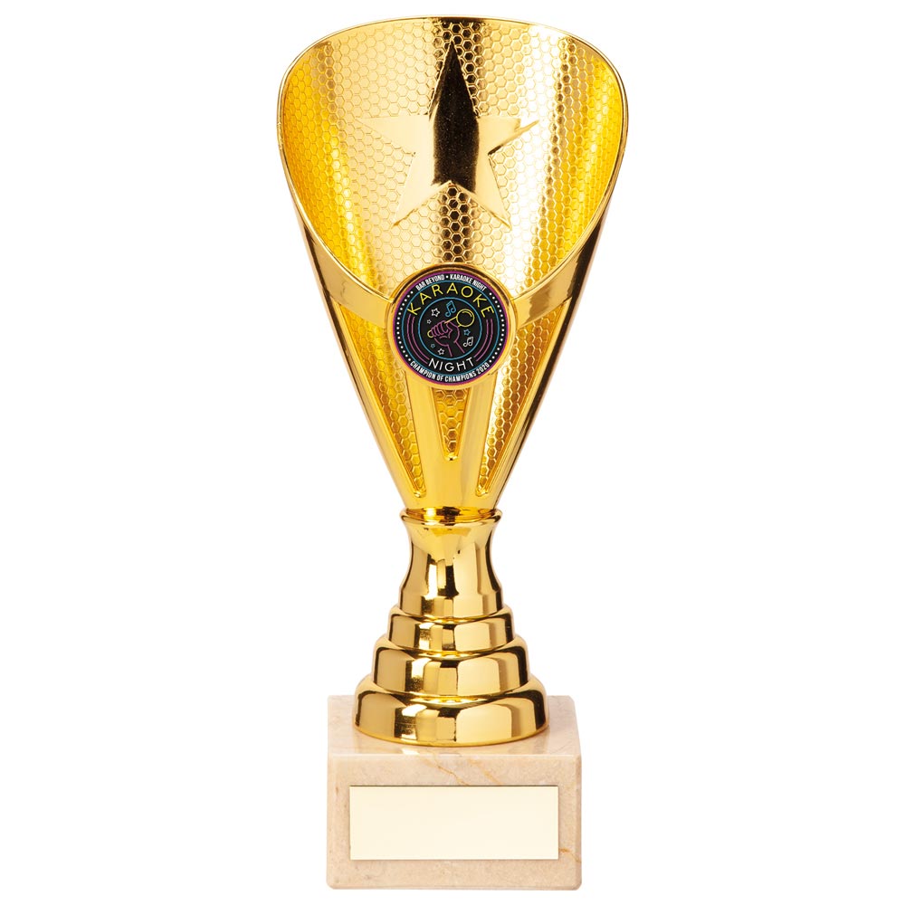 Rising Stars Premium Plastic Trophy Gold 185mm