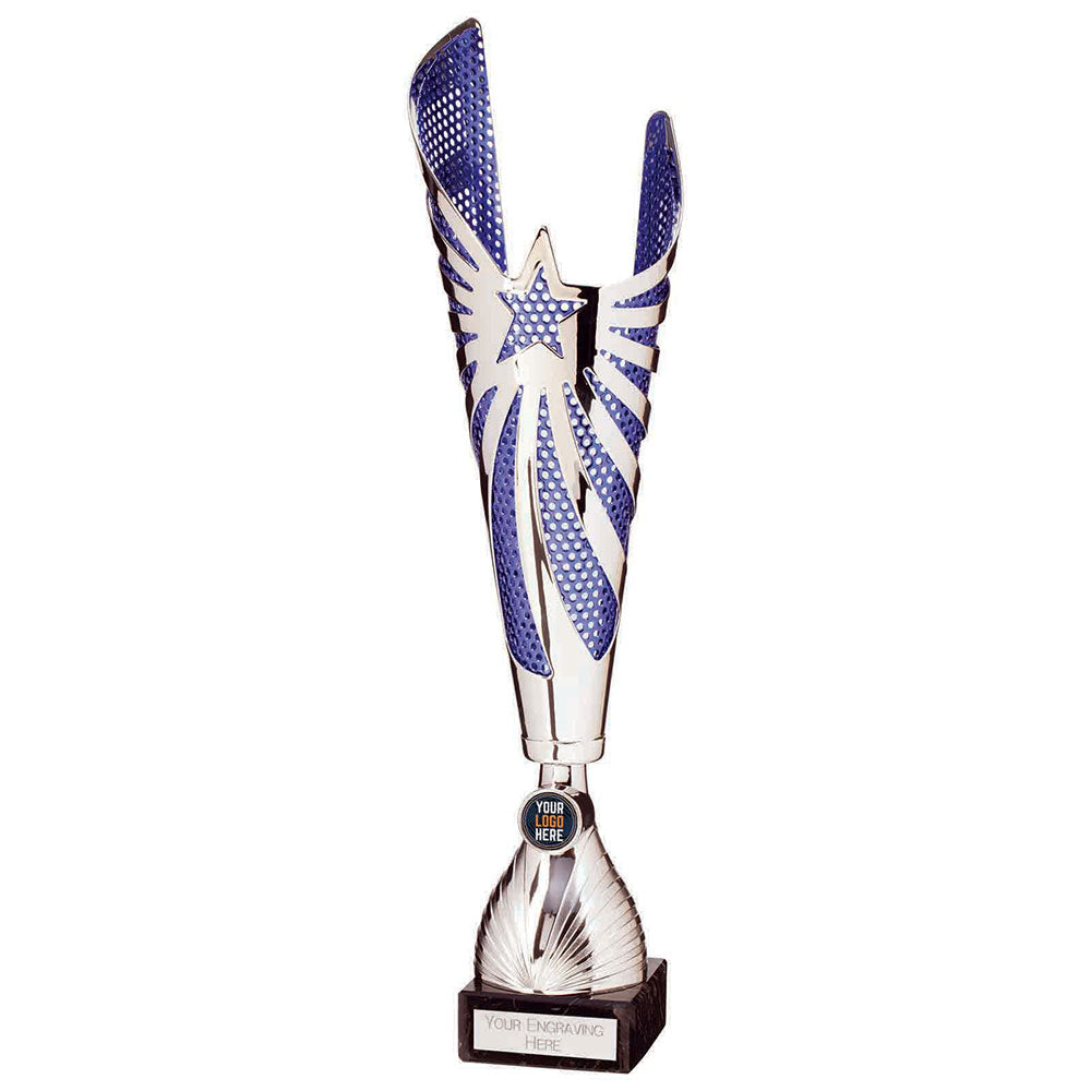 MegaStar Laser Cup Silver/Blue 430mm