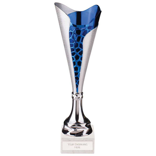 Utopia Classic Cup Silver & Blue 345mm