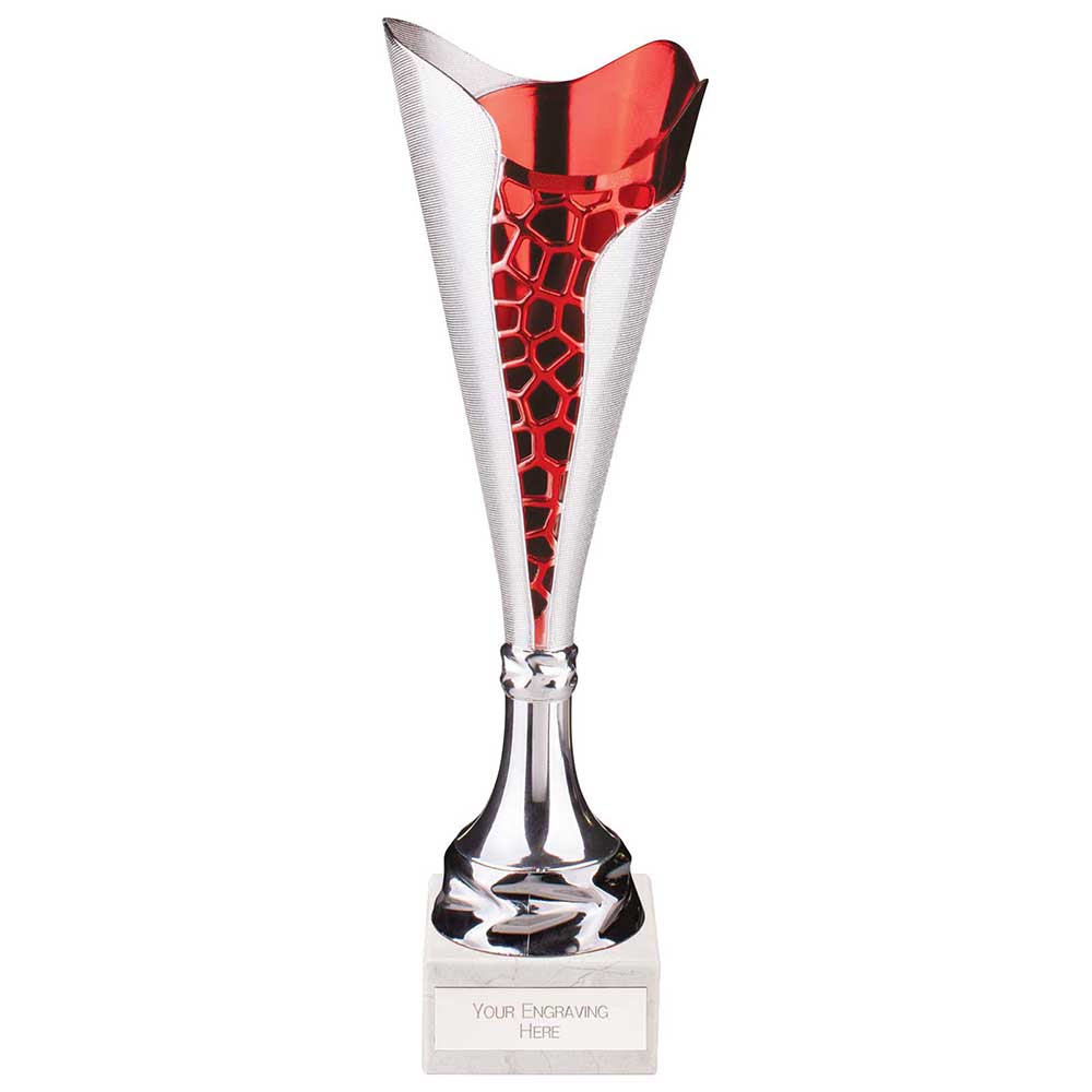 Utopia Classic Cup Silver & Red 345mm