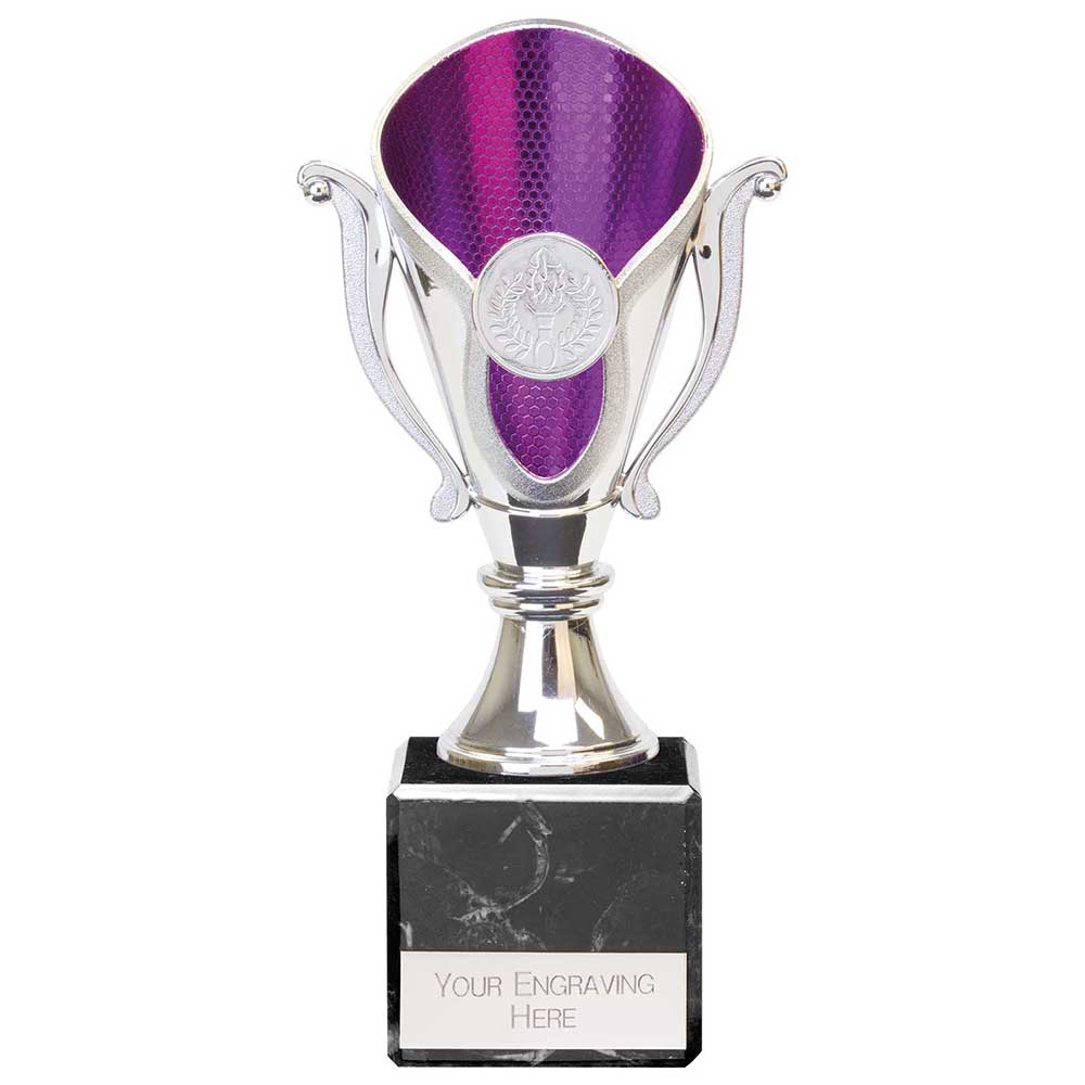 Wizard Legend Trophy Silver & Purple 195mm