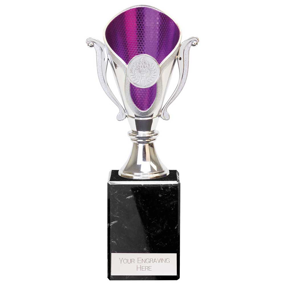 Wizard Legend Trophy Silver & Purple 220mm