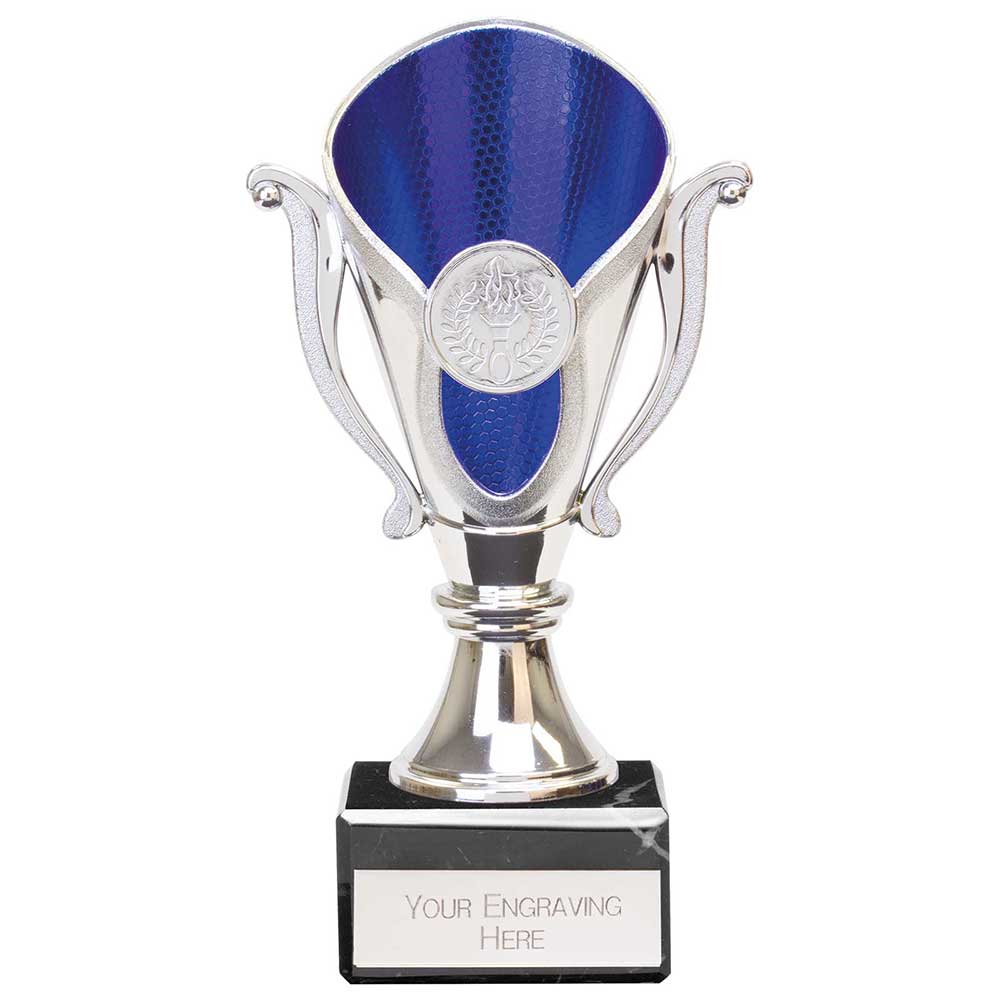 Wizard Legend Trophy Silver & Blue 175mm