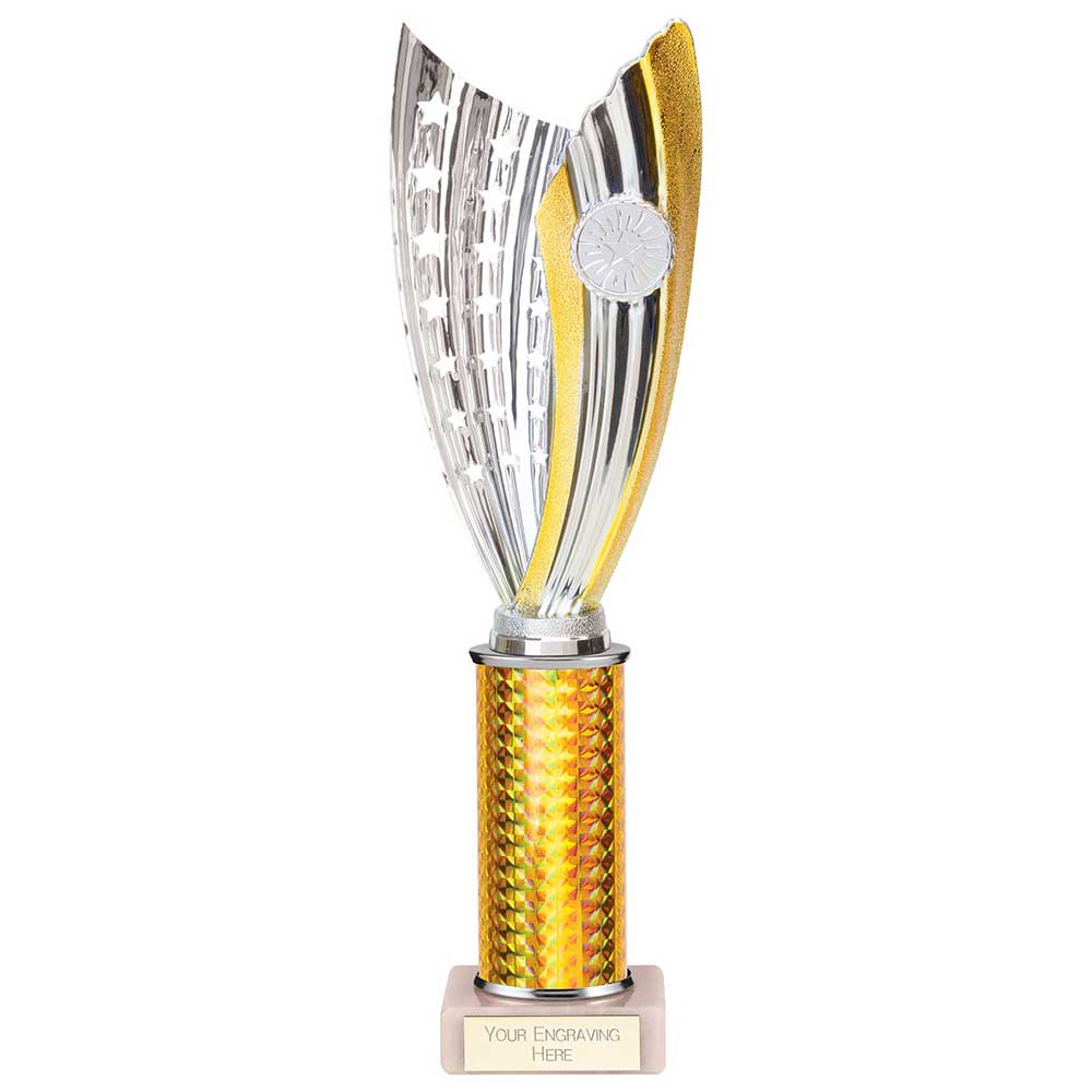 Glamstar Plastic Trophy Gold 330mm