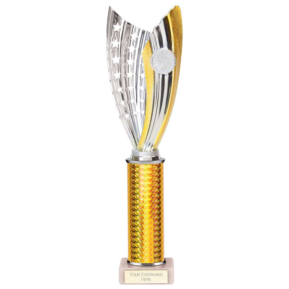 Glamstar Plastic Trophy Gold 355mm