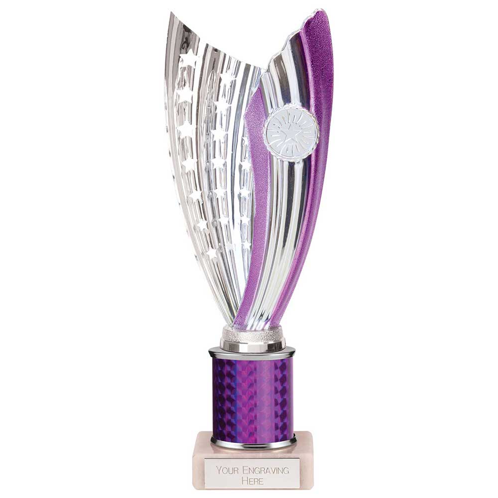 Glamstar Plastic Trophy Purple 280mm