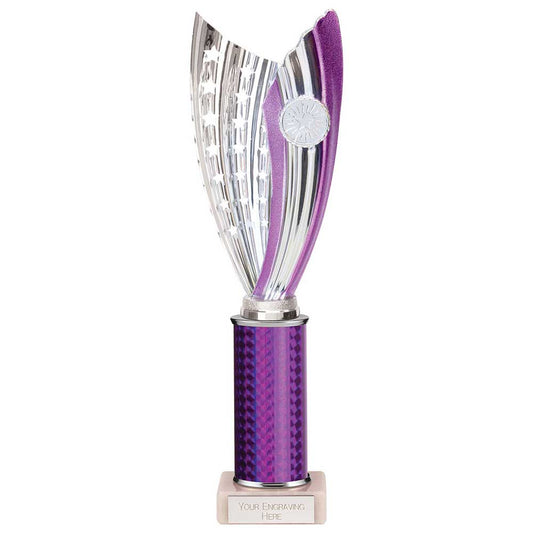 Glamstar Plastic Trophy Purple 330mm