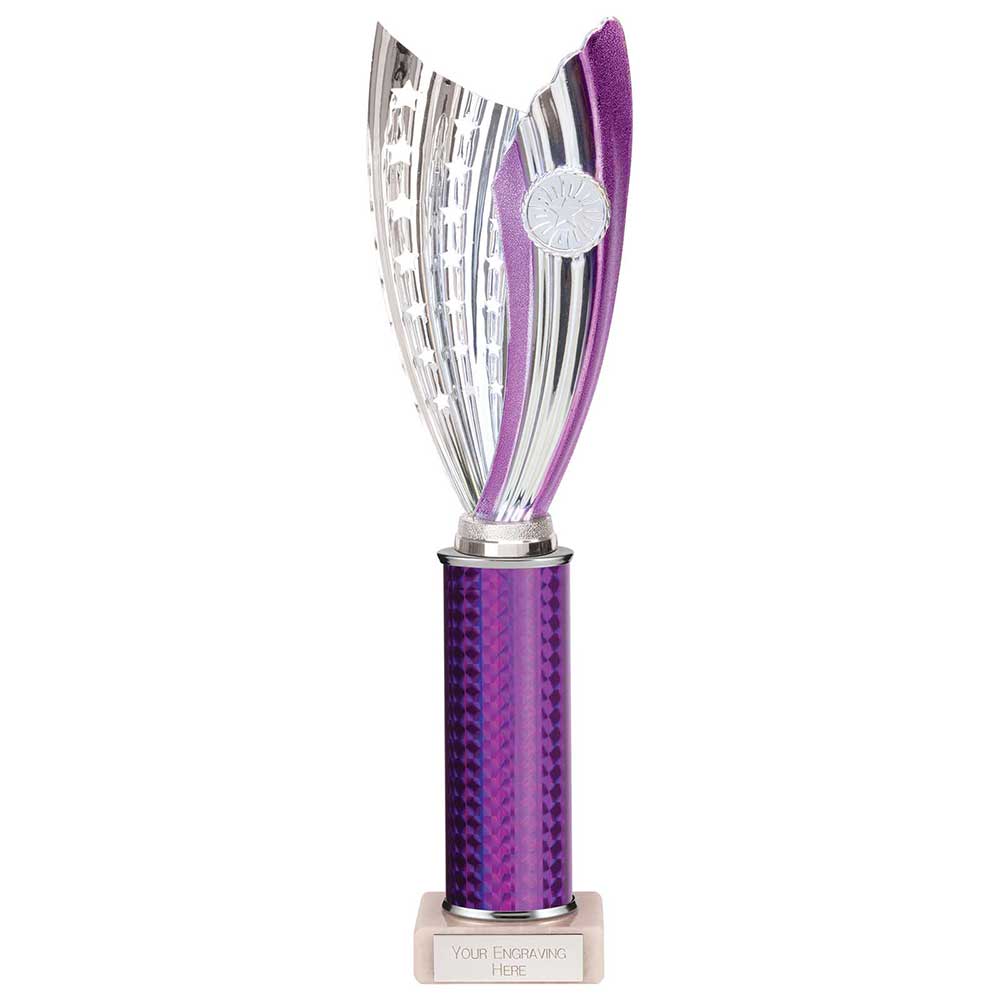 Glamstar Plastic Trophy Purple 355mm