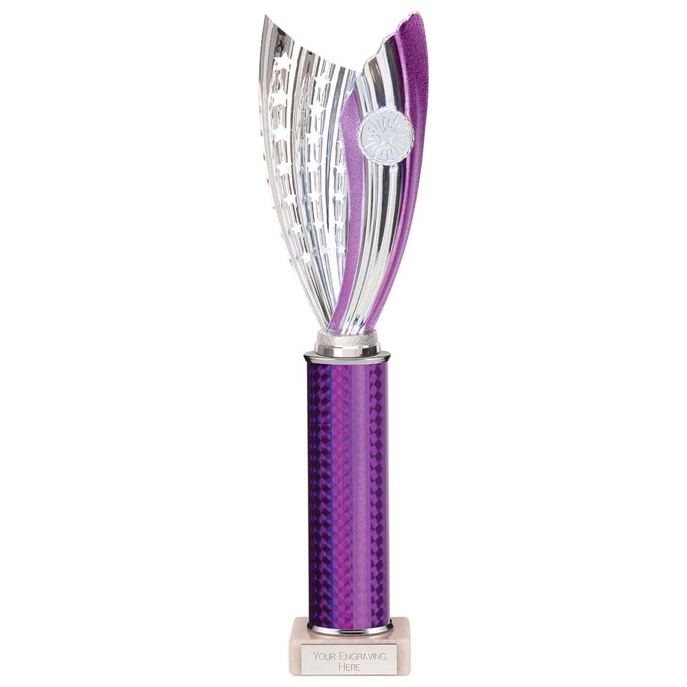 Glamstar Plastic Trophy Purple 380mm