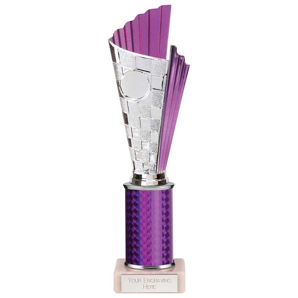 Flash Plastic Trophy Purple 290mm