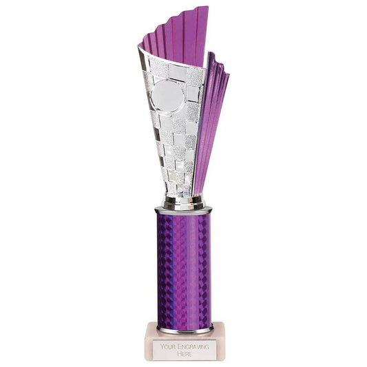 Flash Plastic Trophy Purple 315mm