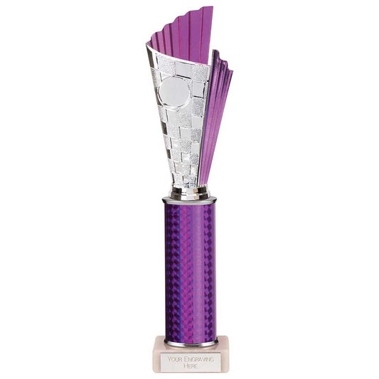 Flash Plastic Trophy Purple 340mm