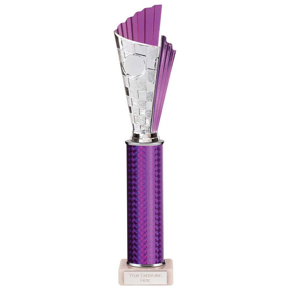 Flash Plastic Trophy Purple 365mm