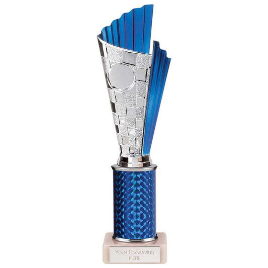 Flash Plastic Trophy Blue 290mm