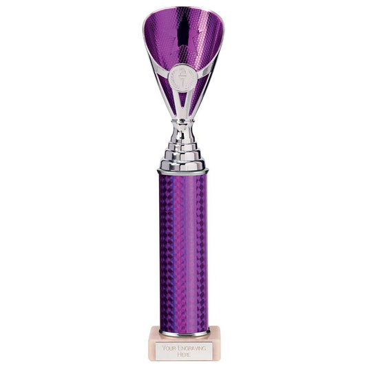 Rising Stars Plastic Trophy Purple 330mm