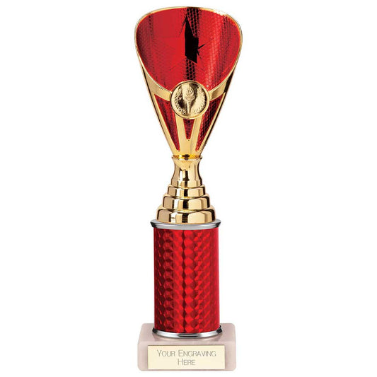 Rising Stars Plastic Trophy Red 255mm