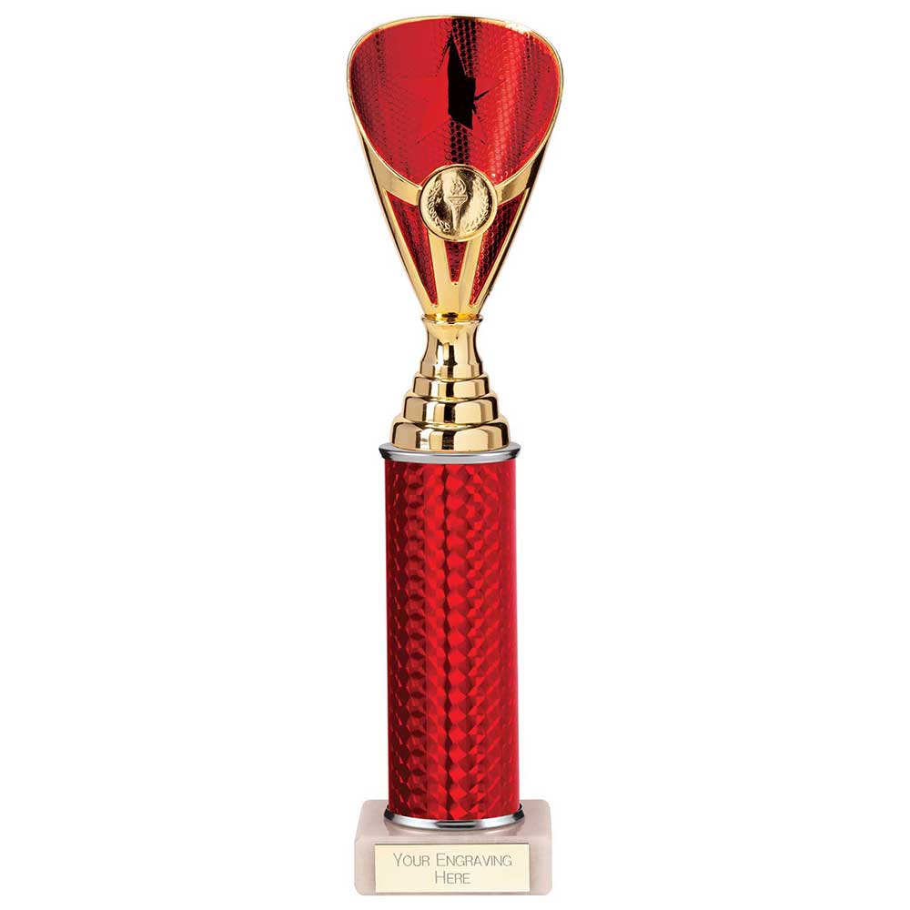 Rising Stars Plastic Trophy Red 305mm