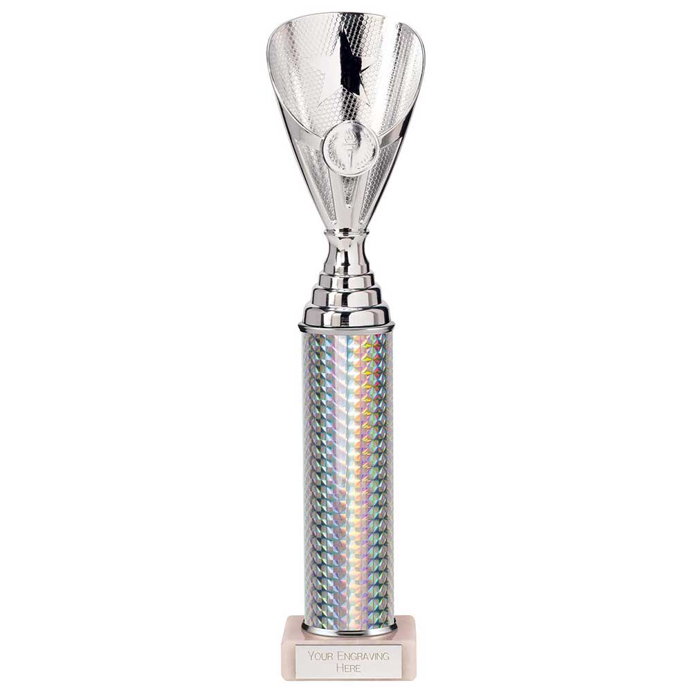 Rising Stars Plastic Trophy Silver 330mm