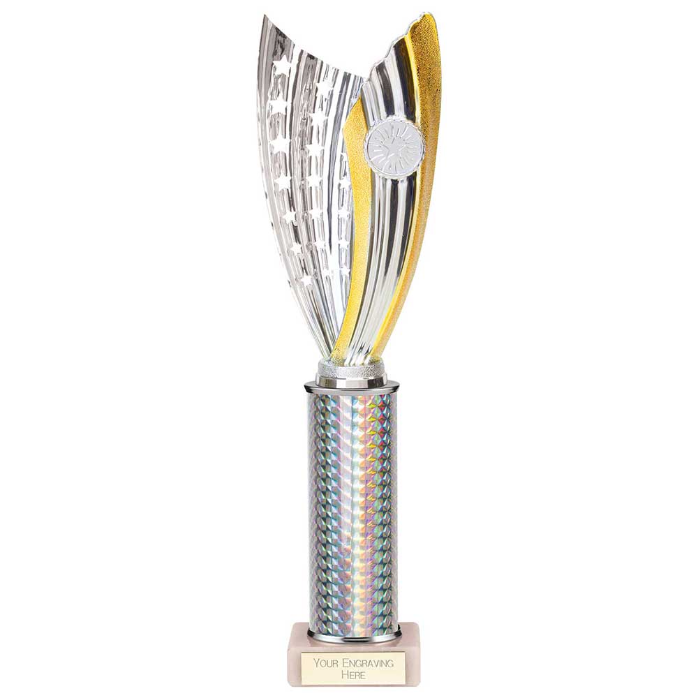 Glamstar Plastic Trophy Silver 355mm