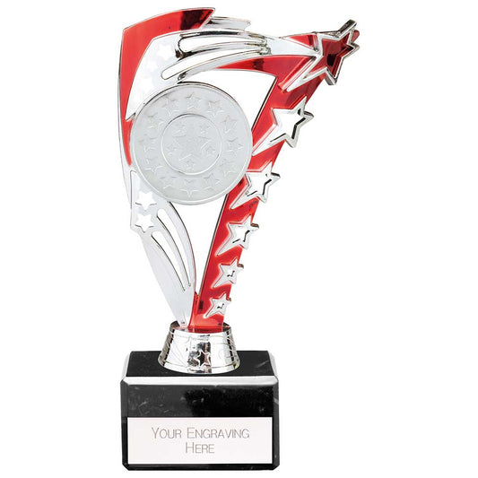 Frenzy Multisport Trophy Silver & Red 195mm