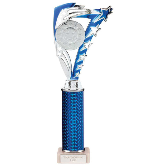 Frenzy Multisport Tube Trophy Silver & Blue 315mm