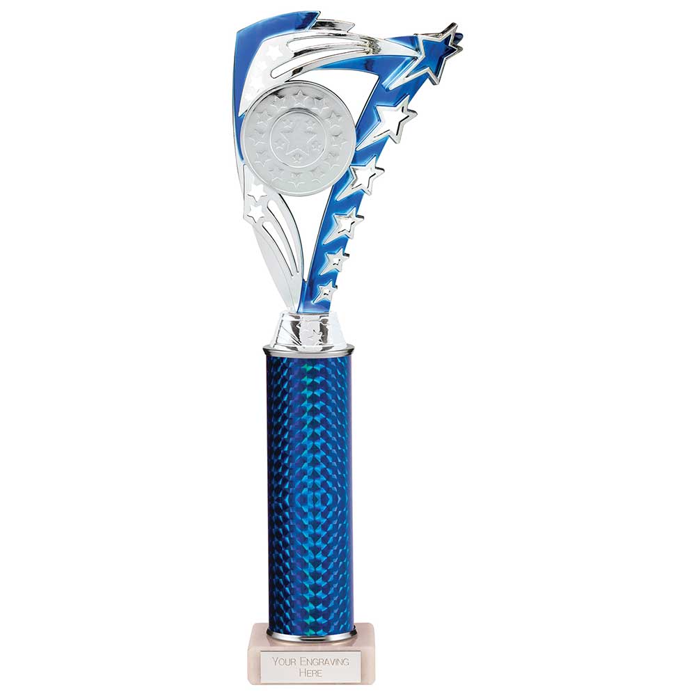 Frenzy Multisport Tube Trophy Silver & Blue 340mm