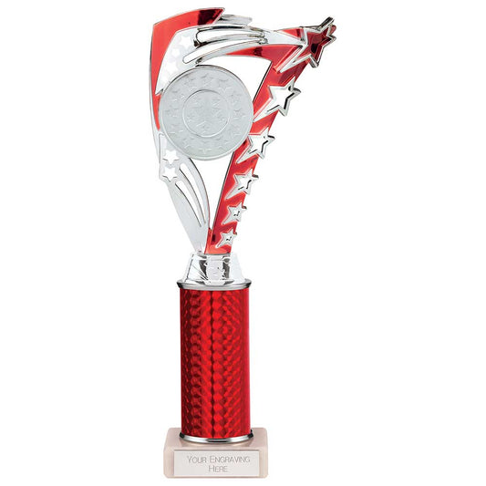 Frenzy Multisport Tube Trophy Silver & Red 290mm