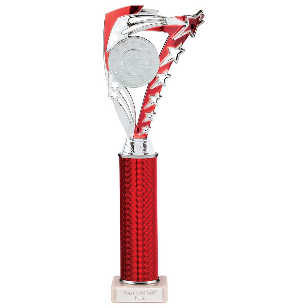 Frenzy Multisport Tube Trophy Silver & Red 340mm