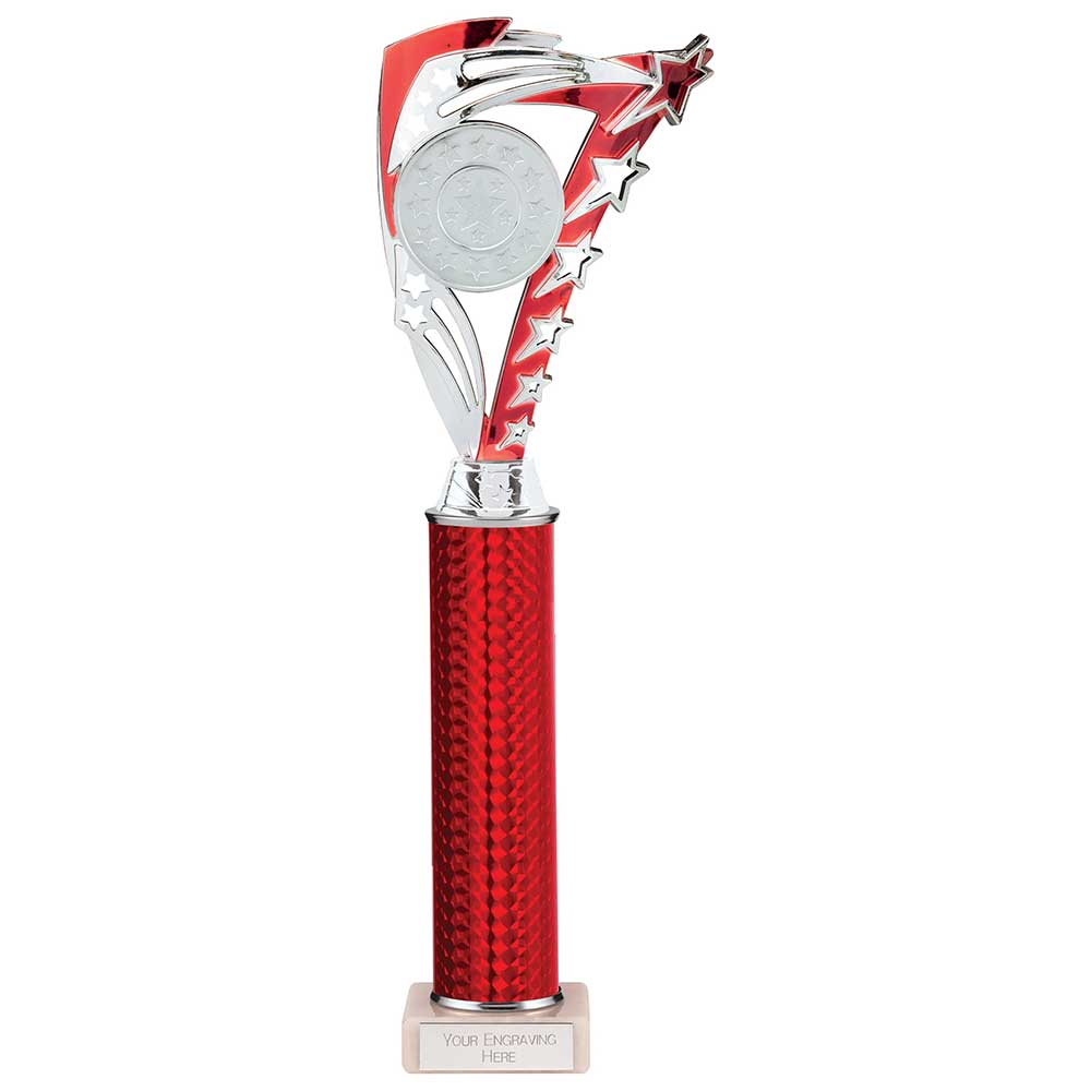 Frenzy Multisport Tube Trophy Silver & Red 365mm