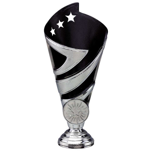 Hurricane Multisport Plastic Cup Silver & Black 170mm