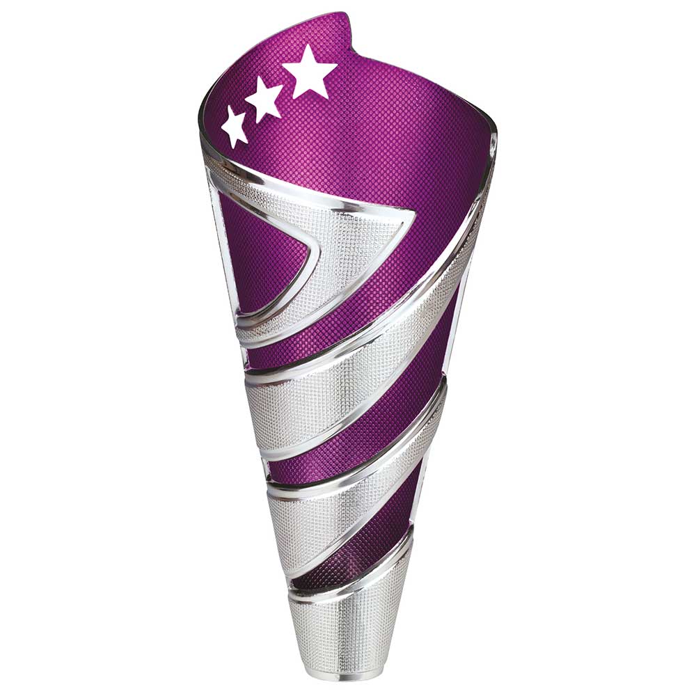 Hurricane Altitude Plastic Cup Silver & Purple 295mm