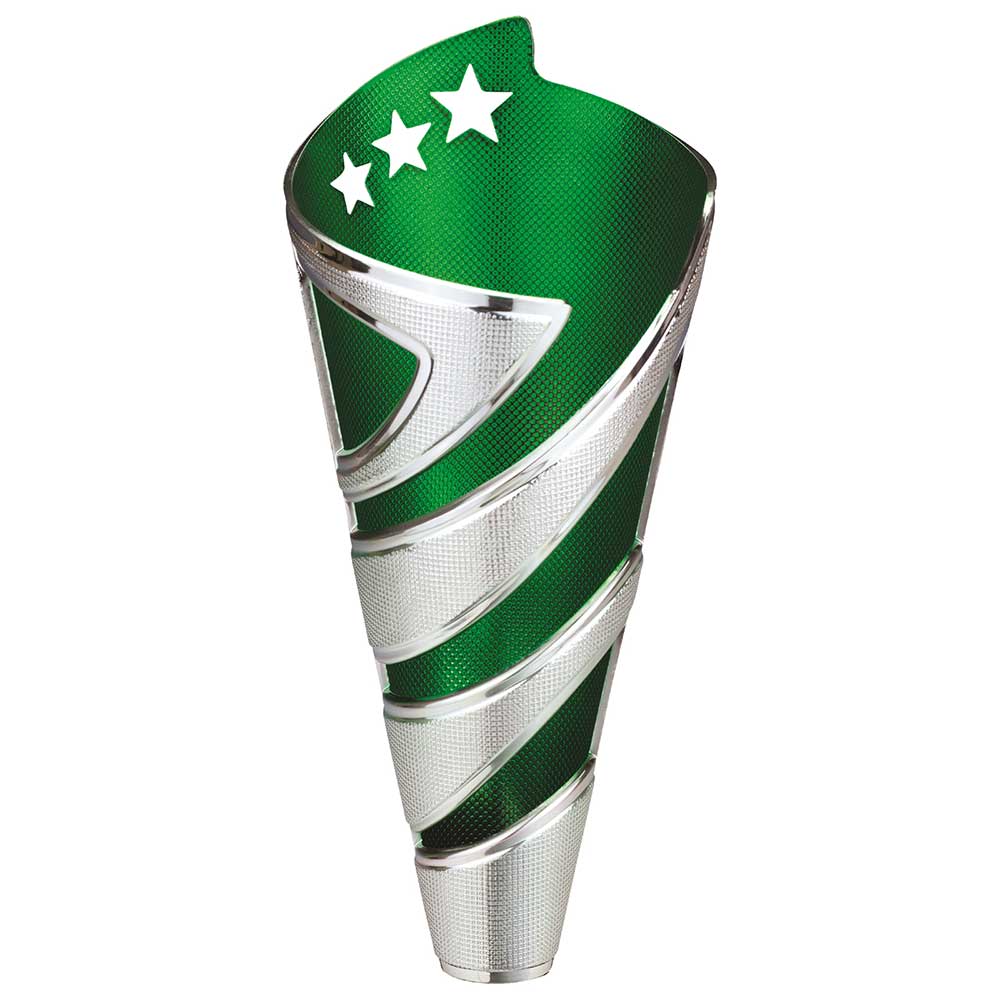 Hurricane Altitude Plastic Cup Silver & Green 295mm