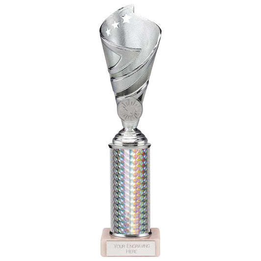 Hurricane Multisport Plastic Tube Cup Silver 265mm