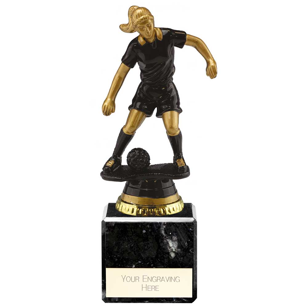 Cyclone Football Player Female Black & Gold 180mm